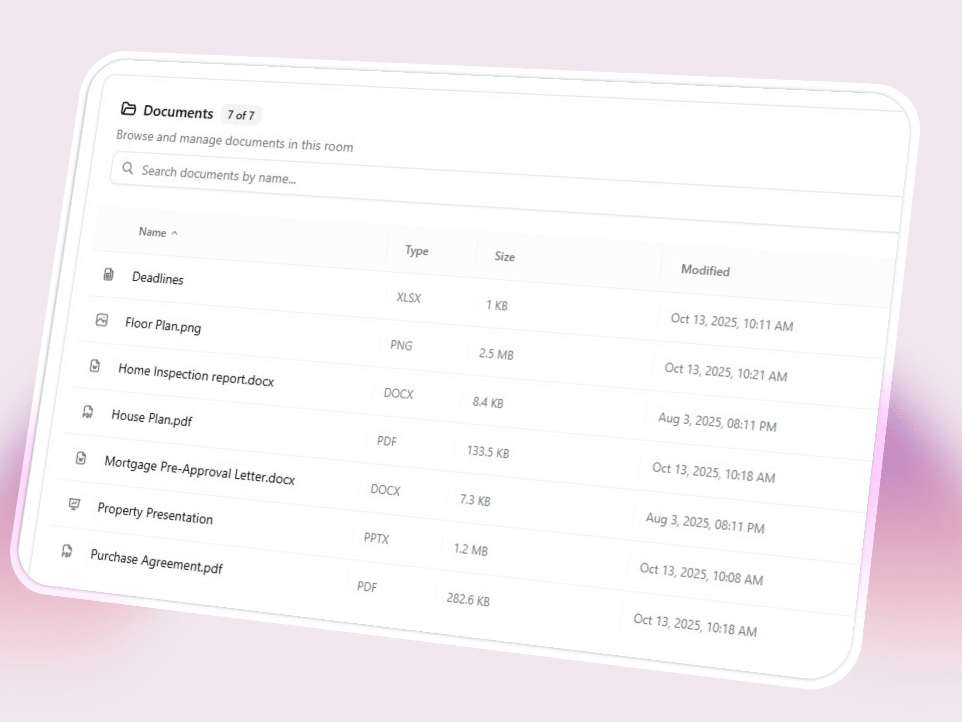 Real estate documents search – AI virtual assistant